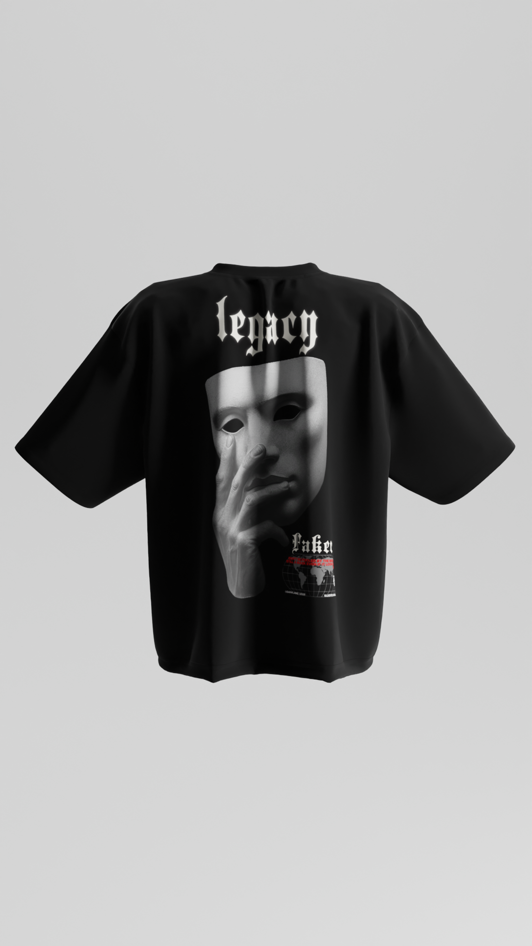 LEGACY — Camiseta Oversize - negra